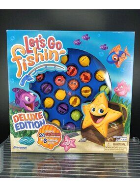 Lets Go Fishin Deluxe Edition Game 1-6 Players Ages 4 & Up
